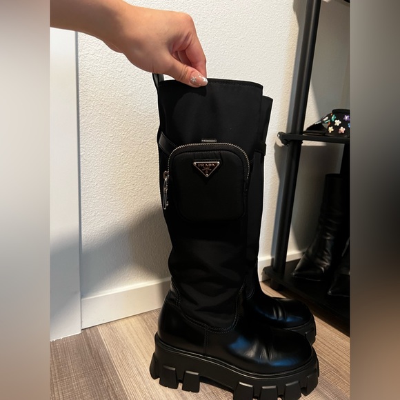 Prada Monolith Platform Riding Boot - Picture 2 of 9
